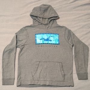 Hollister Grey Hoodie Size L Men's
